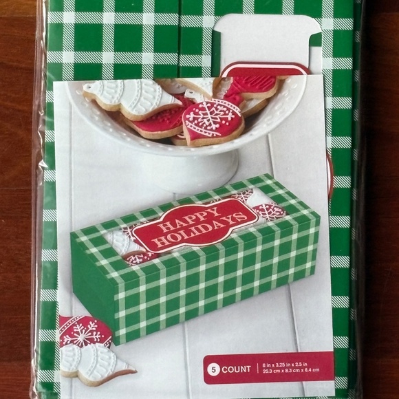 10 Holiday Cookie Boxes with Window - NWT - Picture 2 of 7